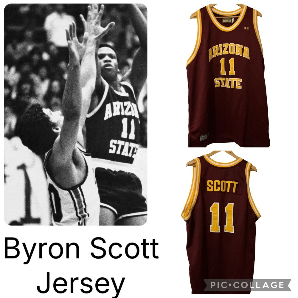 Hardwood Legends Byron Scott Arizona Sun Devils Basketball Jersey - XXL